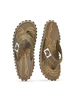 Pánske žabky Gumbies ISLANDER FLIP-FLOP PALM LEAF KHAKI