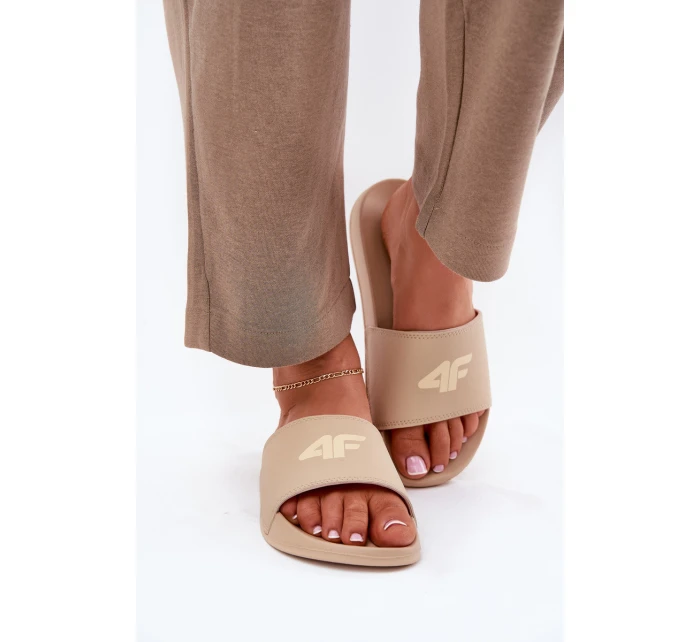 Klapki Damskie 4F 4FRMM00FSLIF010-83S Beżowe Klapki Damskie 4F 4FRMM00FSLIF010-83S Beżowe