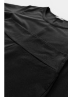 Pohodlné dvojdielne pyžamo: šortky a čierne tričko - čierne