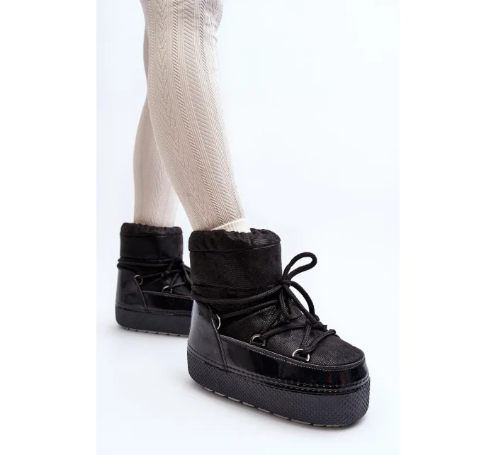 Dámské Sněhule S vázáním Black Toolsa Dámské Sněhule S vázáním Black Toolsa