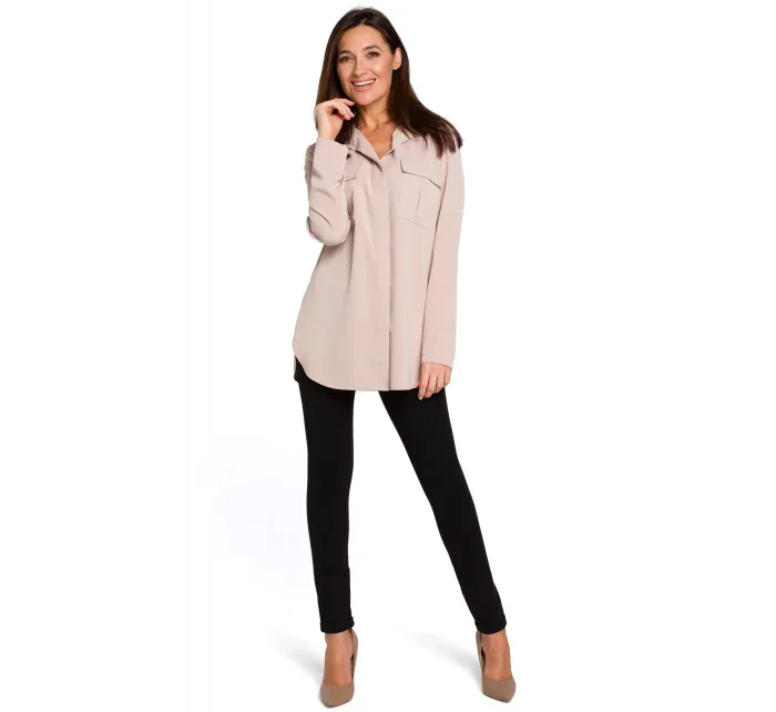 Dámská halenka model 18487572 béžová - STYLOVE