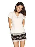 Dámske pyžamo Harper vanilkovo žlté - Cana