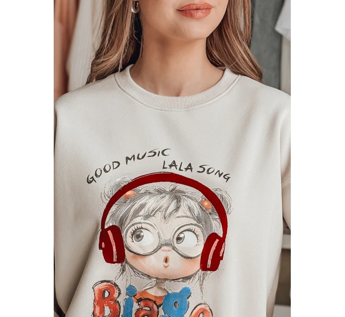 Dámská mikina s potiskem  beige Dstreet model 21989226 - FashionStreet