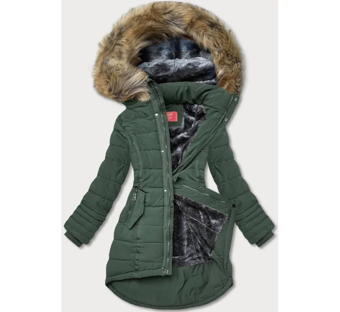 KURTKA ZIMOWA DAMSKA ZIELONA model 21244952 - LHD