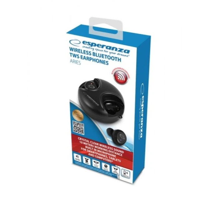 BLUETOOTH SLÚCHADLÁ DO UŠÍ TWS ARIES EH228K