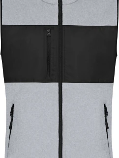 JN Pánská fleecová vesta 02. light melange/black model 22414772 - Daiber