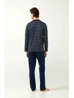 Klasické pánské pyžamo s potiskem model 20517223 - Vamp