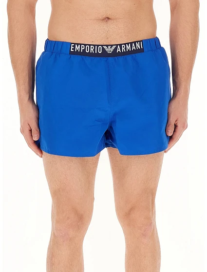 Pánské plavky modré model 20101351 - Emporio Armani Pánské plavky modré model 20101351 - Emporio Armani
