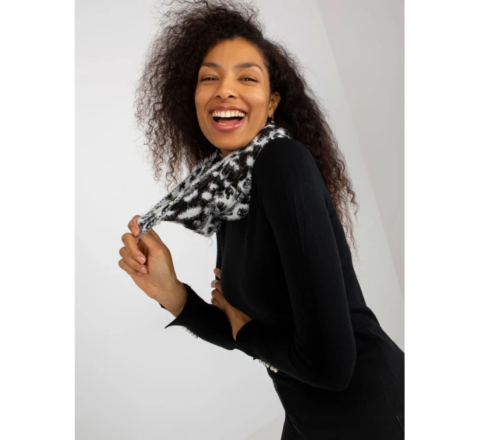 Dámská šála AT KM ENEC Bílá s černou model 21782940 - FPrice Dámská šála AT KM ENEC Bílá s černou model 21782940 - FPrice