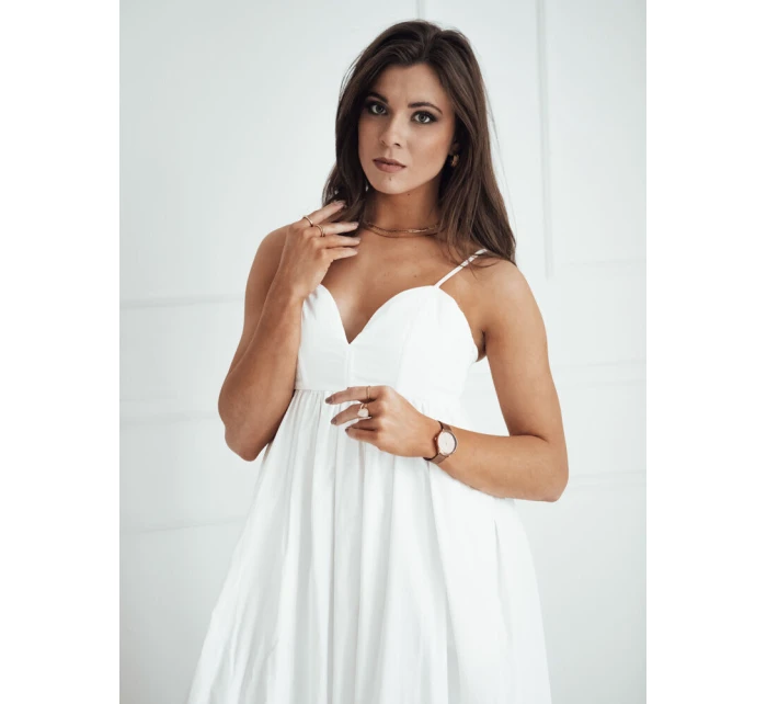 ELIENE midi šaty biele FashionStreet EY2444 ELIENE midi šaty biele FashionStreet EY2444