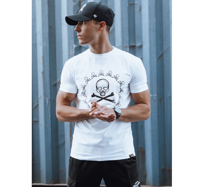 Pánské tričko s potiskem bílé Dstreet model 21977605 - FashionStreet