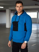 Pánska modrá mikina FashionStreet BX5912