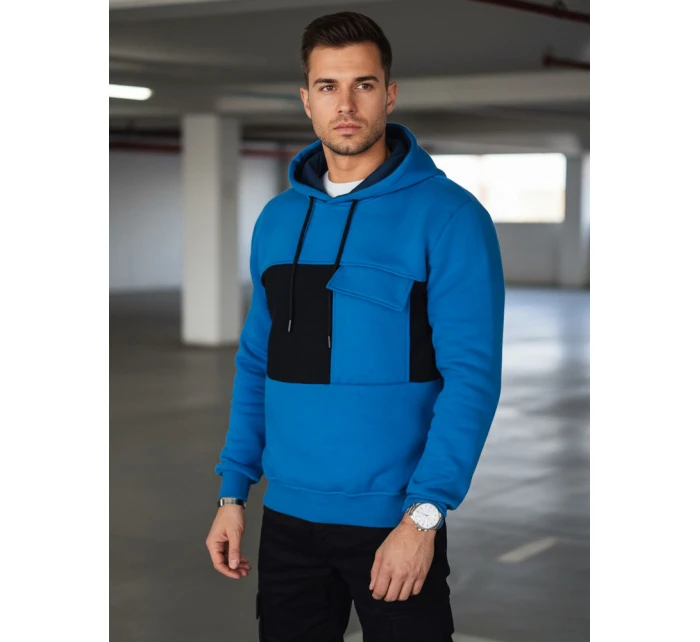 Pánska modrá mikina FashionStreet BX5912