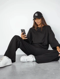 Černý dámský komplet s  mikina a kalhoty model 21470472 - Moon