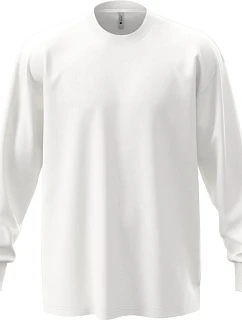 Next Level Apparel N 7211 Ťažké oversize tričko s dlhým rukávom 08.7211 biele