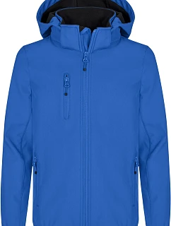 Classic Softshell Jkt Jr Dětská 3vrstvá softshellová bunda s kapucí model 22471112 royal blue - Clique