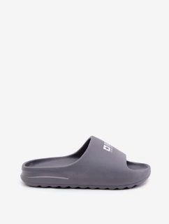 Piankowe Klapki Męskie Z Logo Big Star RR174A013 Szare