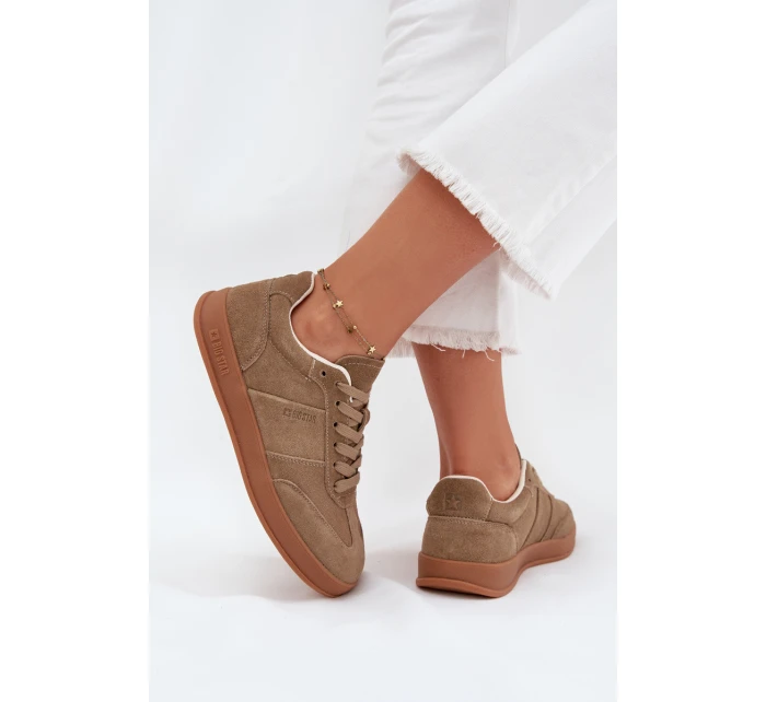 Dámské semišové sneakersy Big Star model 21705779 HIPOLY SYSTEM Béžové - Big Star Shoes Dámské semišové sneakersy Big Star model 21705779 HIPOLY SYSTEM Béžové - Big Star Shoes