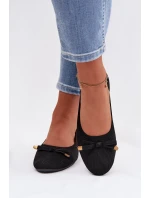 Černé balerínky s mašlí Amelivra Černé balerínky s mašlí Amelivra