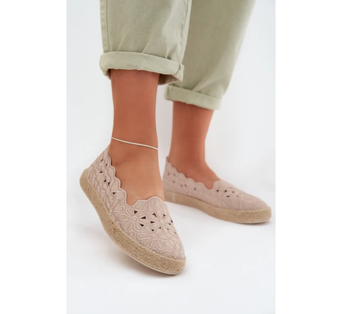 Dámské espadrilky na platformě béžové model 22026540 - EVENTO