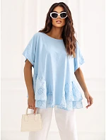 Bluzka IT BZ model 22084255 jasny niebieski - FPrice Bluzka IT BZ model 22084255 jasny niebieski - FPrice