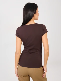 Tričko RV TS 5636.03X tmavohnedé