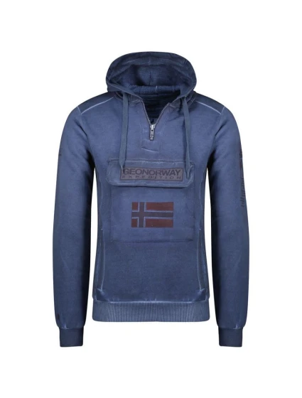Unisex mikina Tmavě modrá model 21421637 - Geographical Norway Unisex mikina Tmavě modrá model 21421637 - Geographical Norway