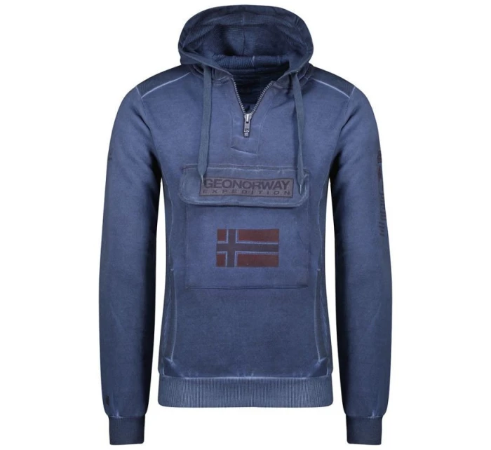 Unisex mikina Tmavě modrá model 21421637 - Geographical Norway Unisex mikina Tmavě modrá model 21421637 - Geographical Norway