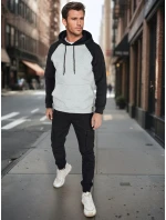 Pánská šedá základní mikina s kapucí Dstreet model 21985976 - FashionStreet