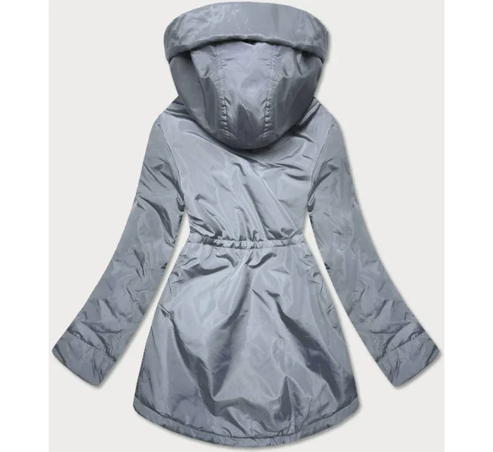 Šedo-béžová dámska bunda pre prechodné obdobie (B8037-9046) Šedo-béžová dámska bunda pre prechodné obdobie (B8037-9046)