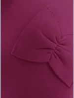 Dámska teplá mikina vo fuchsiovej farbe s mašľami (23999) Dámska teplá mikina vo fuchsiovej farbe s mašľami (23999)