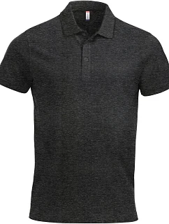 Classic S/S Pánské piqué polo z těžké bavlny anthracite melange model 22457050 - Clique