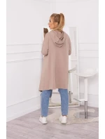 Halenka s rozšířeným spodním dílem tmavě béžová Halenka s rozšířeným spodním dílem tmavě béžová