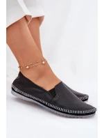 Skórzane Baleriny Maciejka T3512-71 Czarne