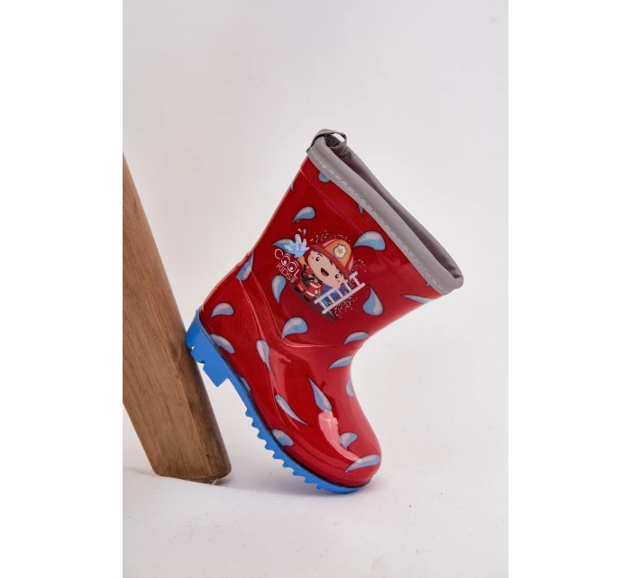 Dětské holínky hasič červené Breezly Dětské holínky hasič červené Breezly