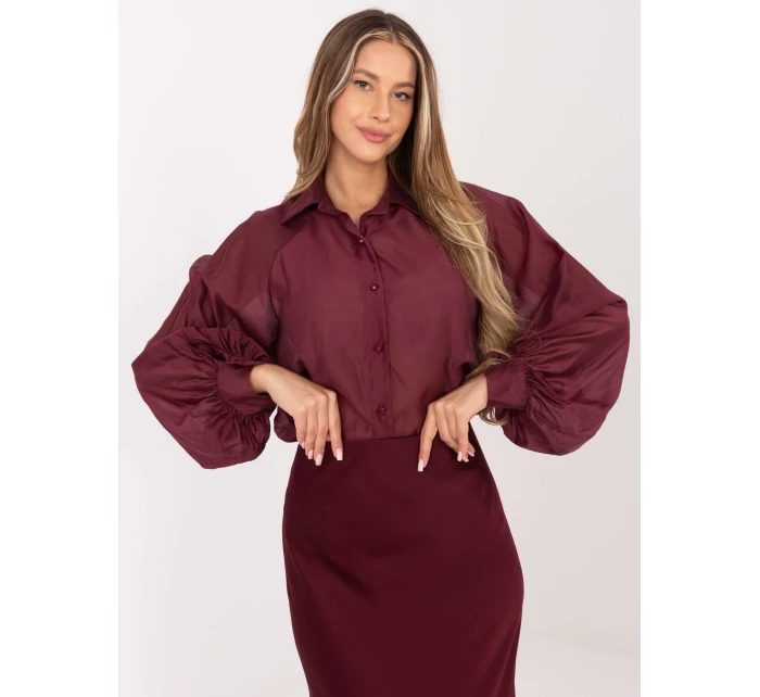 Koszula IT KS model 21782512 bordowy - FPrice