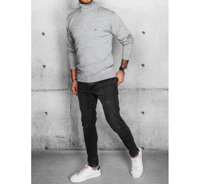 Pánsky sivý sveter FashionStreet WX2171 Pánsky sivý sveter FashionStreet WX2171