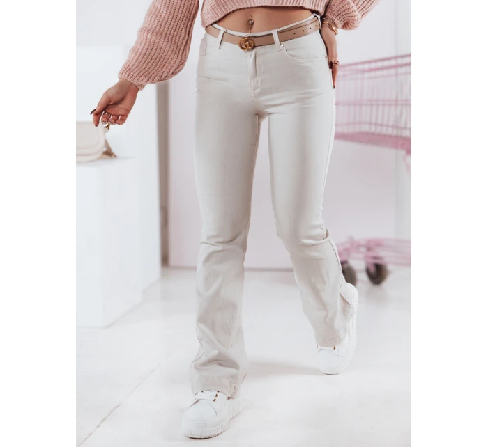 Dámské džínové kalhoty light beige Dstreet model 21983456 - FashionStreet