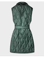 Khaki prešívaná vesta Goodlookin s opaskom (B8603-11) Khaki prešívaná vesta Goodlookin s opaskom (B8603-11)