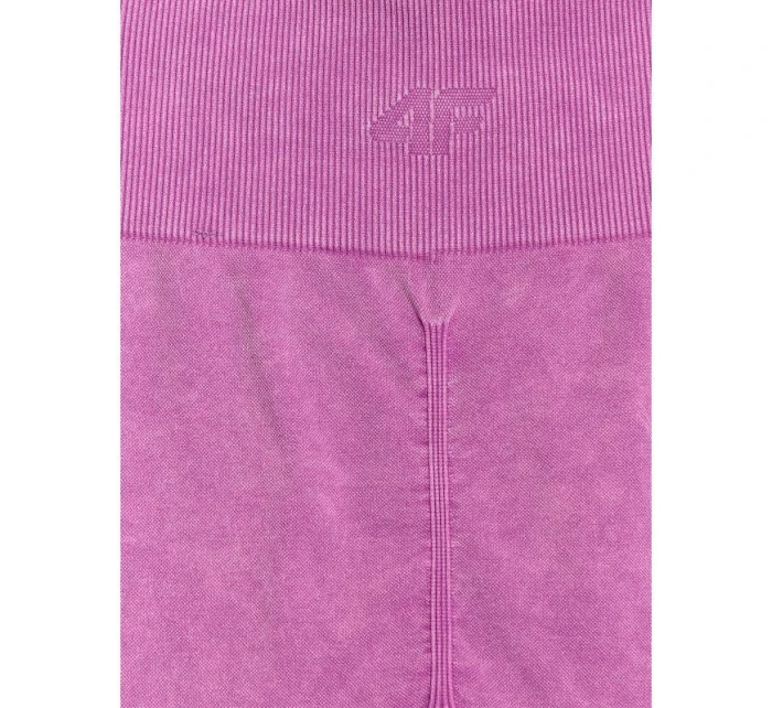 Dámske bezšvové legíny na jogu a pilates 4F 4FWAW25TFTIF407-54A dámske Dámske bezšvové legíny na jogu a pilates 4F 4FWAW25TFTIF407-54A dámske