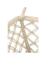 ZÁVESNÉ SEDADLO HAMMOCK Čapí hniezdo 78x64CM ECRU