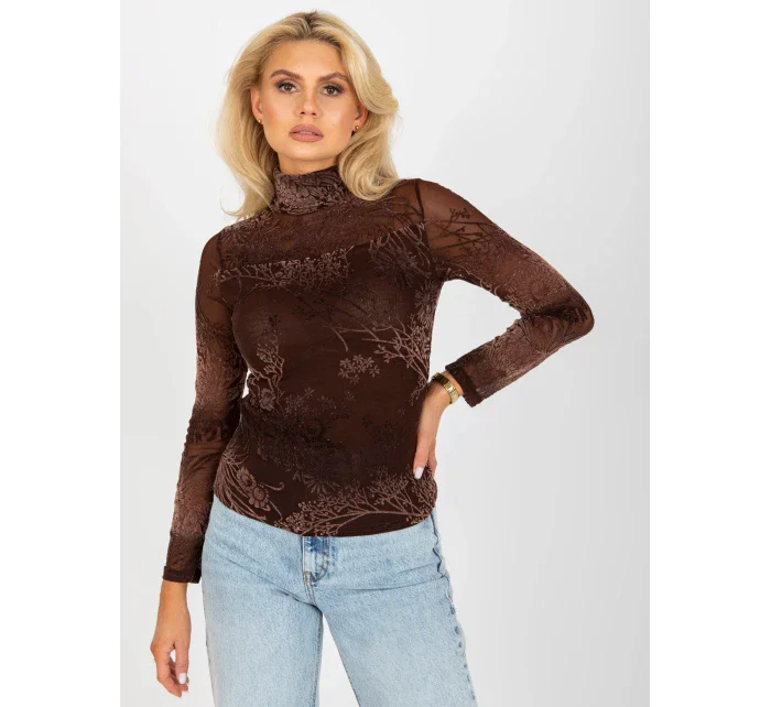 Bluzka AT BZ  brązowy model 21126975 - FPrice
