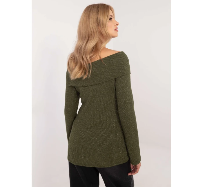 Sweter DHJ SW model 20609055 khaki - FPrice Sweter DHJ SW model 20609055 khaki - FPrice