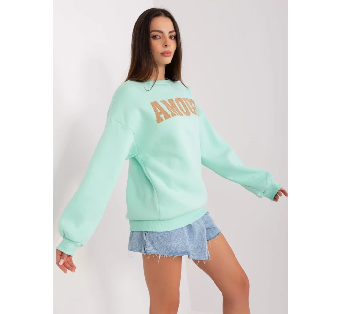 Bluza EM BL 617 model 18909349 mietowy - FPrice Bluza EM BL 617 model 18909349 mietowy - FPrice