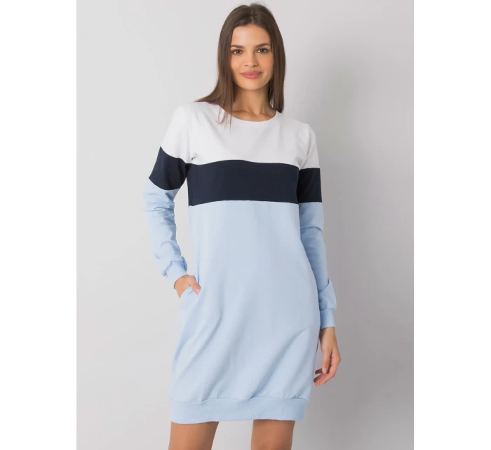 Dámské šaty RV SK model 17926413 bílé a modré - FPrice