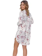 Dámská noční košile Ecru s potiskem Doctor model 19426540 - DOCTOR NAP Dámská noční košile Ecru s potiskem Doctor model 19426540 - DOCTOR NAP