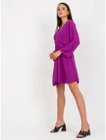 Tmavo fialové mini šaty 119818.19 - FPrice