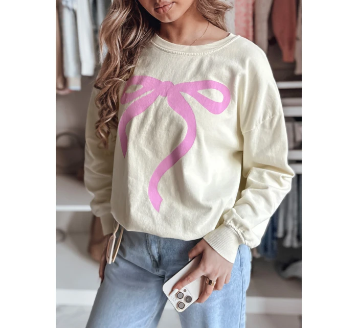 Dámska nadrozmerná mikina SOFTTIE béžová FashionStreet BY1356 Dámska nadrozmerná mikina SOFTTIE béžová FashionStreet BY1356