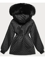 Dámska prechodná bunda oversize čierna (ag6-27) Dámska prechodná bunda oversize čierna (ag6-27)