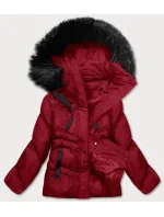 DAMSKA KURTKA ZIMOWA Z KAPTUREM CZERWONA model 21245772 - J.STYLE DAMSKA KURTKA ZIMOWA Z KAPTUREM CZERWONA model 21245772 - J.STYLE